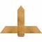 Ekena Millwork Eugene Rough Sawn Timber Gable Bracket, Western Red Cedar, 36"W x 24"H x 4"D x 6"F, 16/12 Pitch GBW036X24X0406EUG00RWR - alternate 1